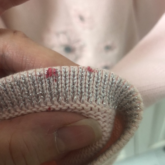 GAP SWEATER, girls S, pink 100% Cotton Easter, Spring, Summer, Beautiful Details - Picture 11 of 11